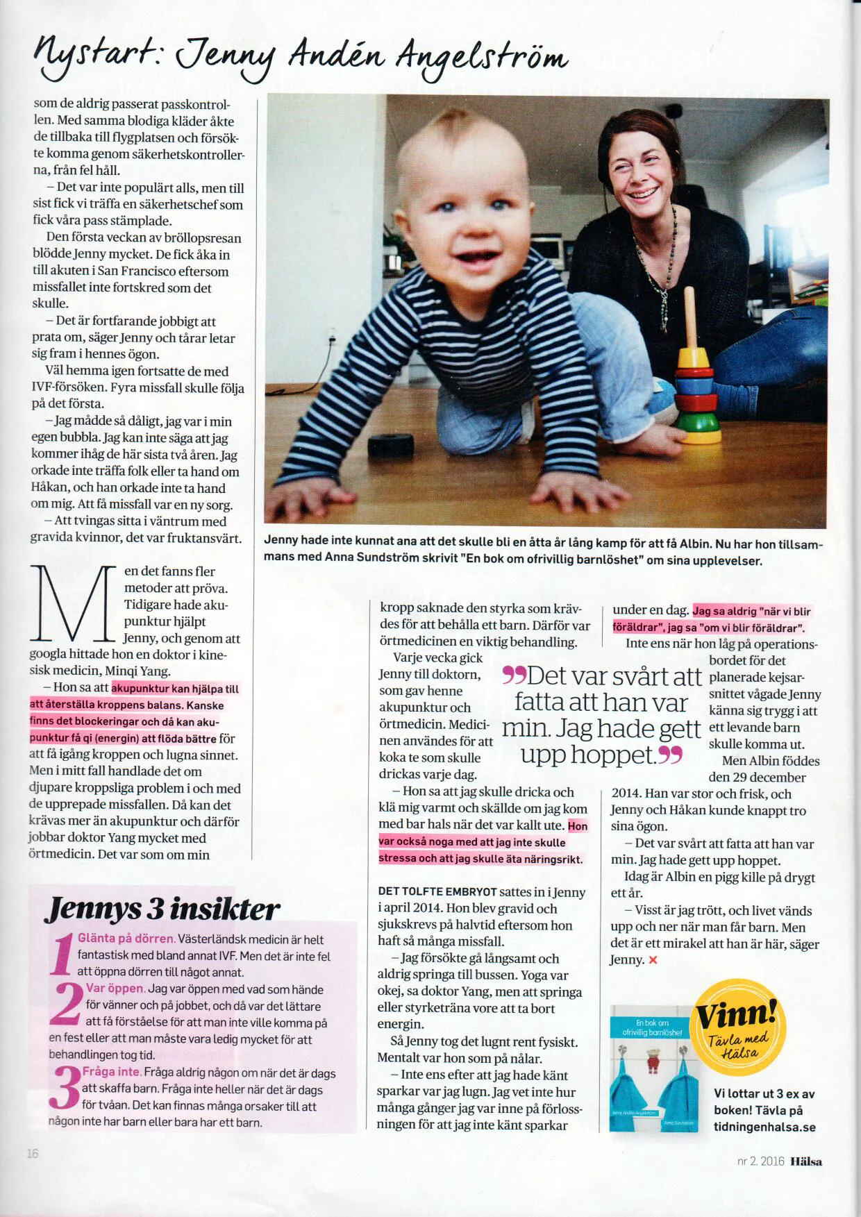 Magazine article page 3 — Jenny's full story